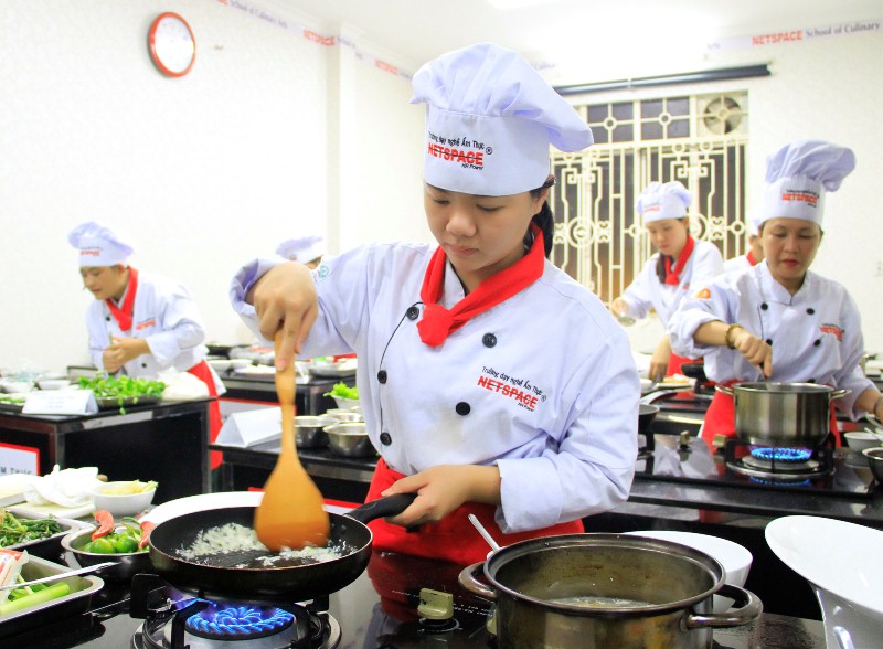 Học viên theo đuổi đam mê nghề Bếp Chay