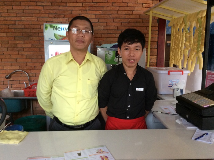 Bạn Lê Đình Vũ - Cựu học viên Pha chế tổng hợp khóa 60 - Làm việc tại Cherry' Cafe